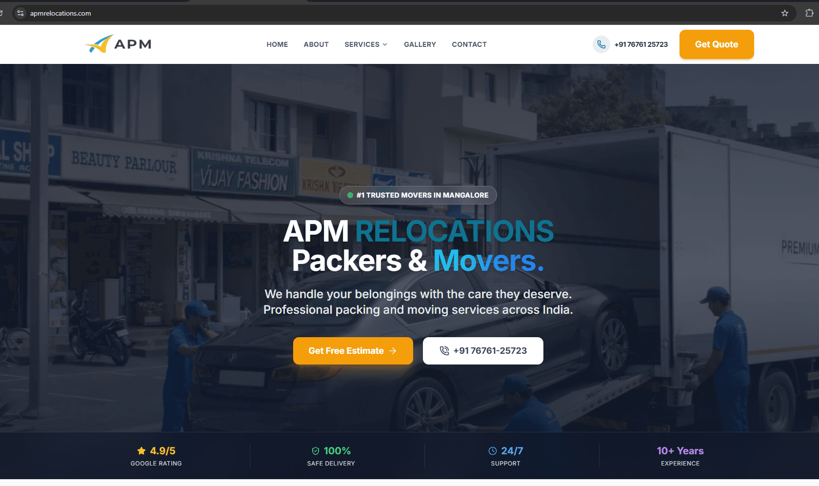 APM Relocations – Web Development